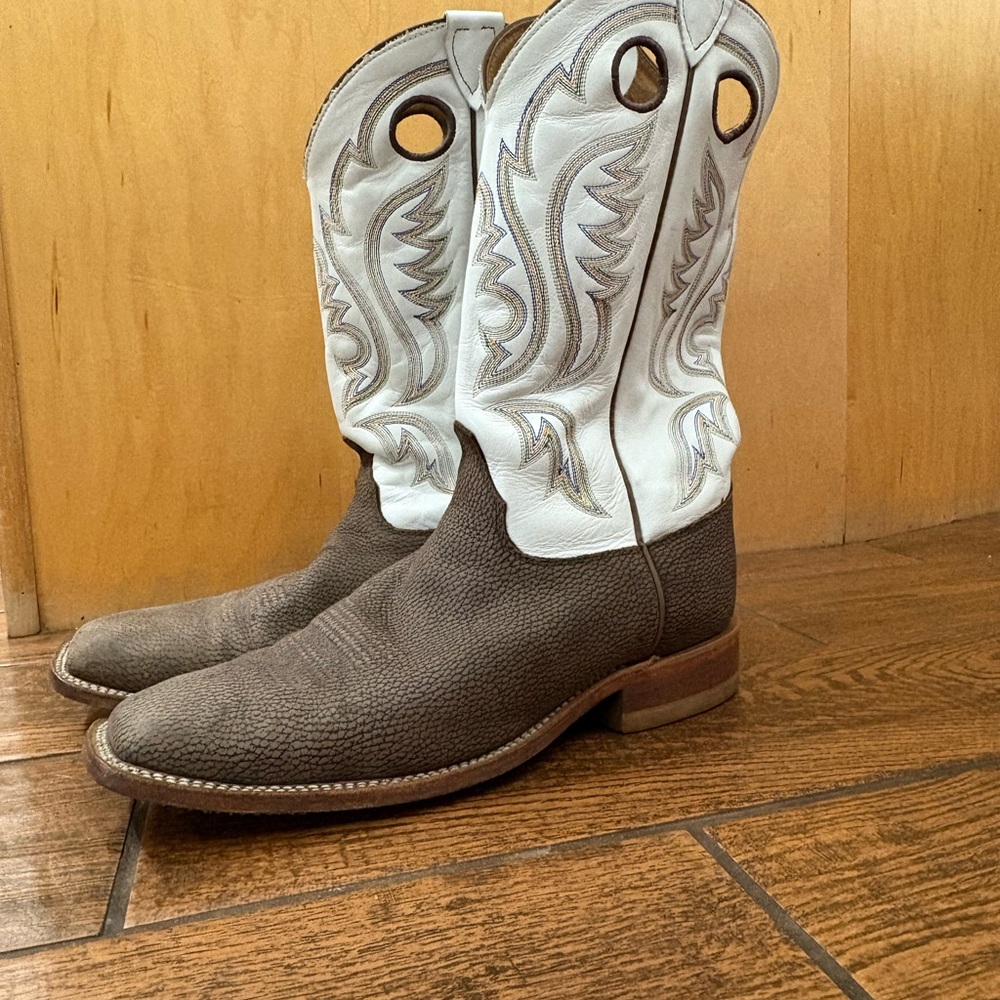 Justin BR305 Men's Bent Rail Western Boot-  Chocolate Bisonte Cowhide
